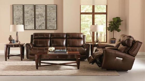 Which of these two leather reclining sofas is better?